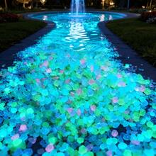 5000 Glow Stones, Solar-Powered Outdoor Garden Path Stones, Luminous Pebbles, Suitable For Garden Path Decoration, Aquarium Decoration, Landscape Lighting, And Vase Fillers. Multiple Colors Available. - 彩色 - 查看 11