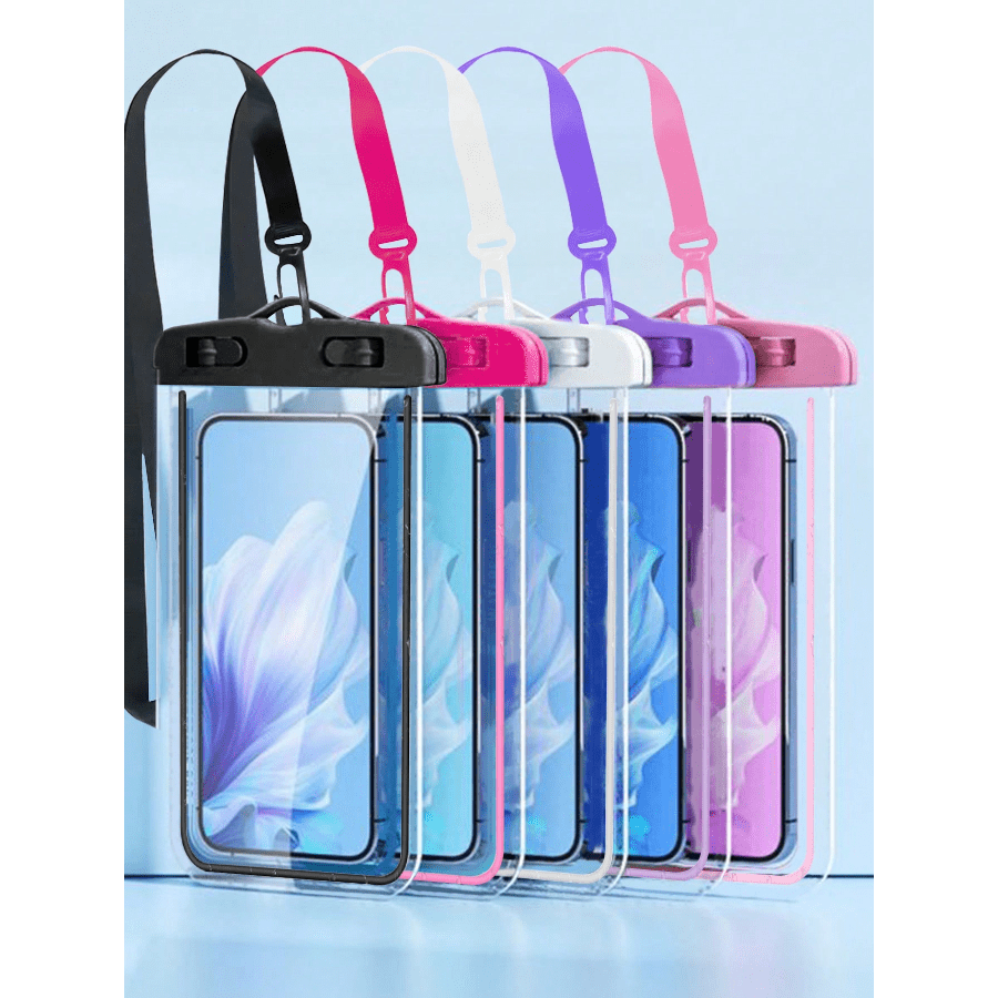 Universal Waterproof Phone Pouch - Fluorescence Waterproof Case Compatible With Iphone 15 14 13 12 11 Pro Max XS Plus Compatible With Samsung Galaxy Cellphone Up To 7.0", Waterproof Cellphone Dry Bag Beach Vacation Essentials For Summer Holiday, Diving, Swimming, Beach Phone Case