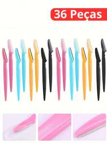 Kit 36 Units Eyebrow And Face Blades Razor Hair Removal Design Facial Hair Removal Eyebrows - Multicolor - View 1