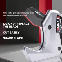 AIRAJ Cutting Knife Pex Cutting Machine 42mm Pex Pipe Cutting Machine Pex Pipe Cutting Machine 8-Inch Sk5 Pex Pipe Cutting Tool For Pex Pvc Ppr Plastic Cutting Manual Tool Industrial Grade Household Multifunctional Cutting Knife Portable Cutting Tool - White - View 2
