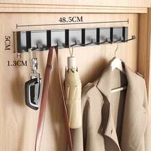 1pc Heavy Duty Folding Wall Hook Organizer - Durable & Space-Saving - Multipurpose Coat, Towel, Key & Cloth Holder - Easy Mount For Bathroom, Back Door & Closet Use,His Comments, Hanging His Bag, Hangers, Interests, Relationships, Wall Shelves, Wall Hangers, Adhesives, Door Hooks, Wall Stickers, Comments - Multicolor - View 16