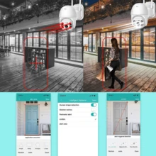 V380 WiFi Smart Camera | HD Dual Lens | Night Vision | Home/Shop | Waterproof | Smart Alarm - White - View 5