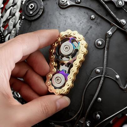 2025 新品上市 - 机械爱好者必备，金属机械减压指链，齿轮造型，生日礼物 - 节日礼物 - 圣诞礼物 - 完美礼物