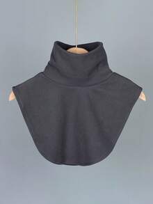 4 Pieces/1 Piece Solid High Elasticity Large-Size High-Neck Soft Fleece Faux Collar Fleece Sweater Collar Neckline, Warm Neck Protection For Spring, Autumn, Winter Base Layer Faux Collar