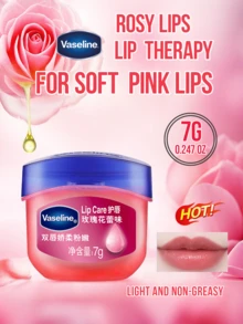 Vaseline 7克修护保湿润唇膏，玫瑰花蕾香型，深层补水，持久保湿，解决干燥、脱皮、唇纹问题，质地清爽不油腻，凡士林配方，适合全天候、四季使用，是日常唇部护理的理想之选，有效缓解干燥，令双唇柔软舒适。 - 玫瑰花蕾味 - 查看 2