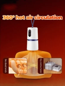 便携式小巧干衣机，多功能旅行干衣袋，快速烘干T恤和裤子，材质耐用，方便携带，适合公寓、宿舍、房车等场所使用 - 操作简单，附赠干衣袋，200瓦功率，情人节好礼