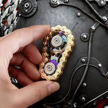 2025 新品上市 - 机械爱好者必备，金属机械减压指链，齿轮造型，生日礼物 - 节日礼物 - 圣诞礼物 - 完美礼物 - 彩色 - 查看 3