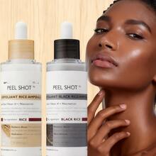 Peel Shot Glow Rice Ampoule Duo Set Day & Night | Exfoliating Facial Peels With Niacinamide Hyaluronic Acid & Rice Extract | Blackhead Remover, Pore Refining - 預設 - 查看 1