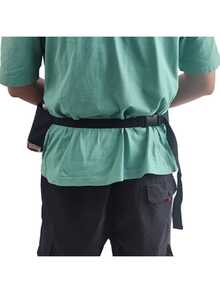 1 件啤酒腰带皮套，啤酒汽水瓶固定带，饮料罐固定器，可调节腰包，可容纳 6 罐，非常适合派对、野餐、徒步旅行 - 彩色 - 查看 2