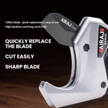 AIRAJ 切割刀 PEX 管切割机 42mm PEX 管切割机 PEX 管切割机 8 英寸 SK5 PEX 管切割工具 适用于 PEX PVC PPR 塑料切割 手动工具 工业级家用多功能切割刀 便携式切割工具 - 白色 - 查看 3