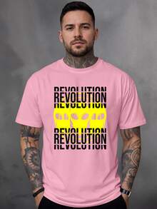 Men T-Shirts - Màu Hồng baby - Xem 1