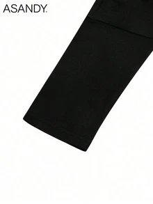 Women's Fall Winter Off-Shoulder T-Shirt 2 Packs - Loose Relaxed Fit Casual Tops, Daily Loungewear Set