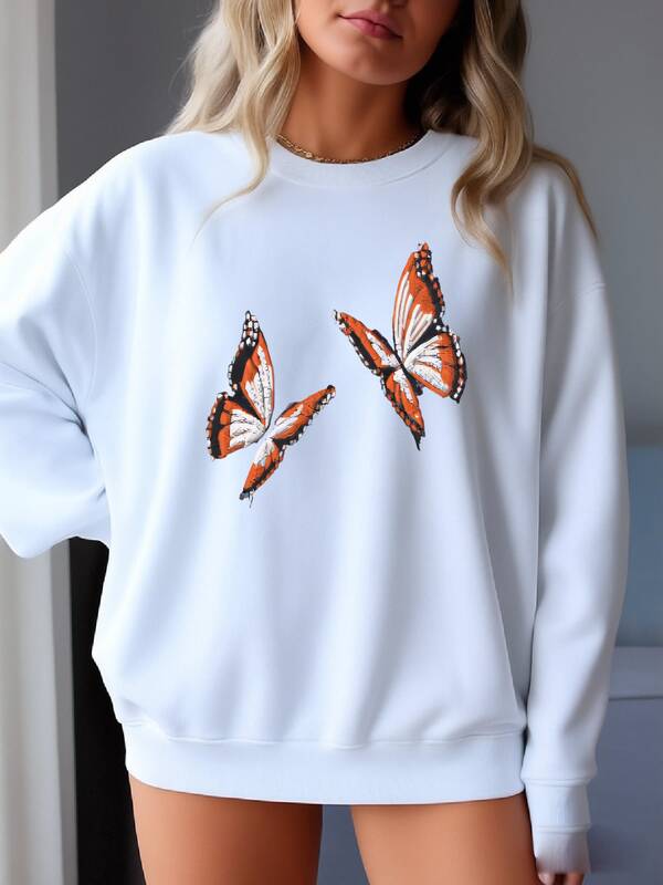 Monarch Butterflies Sweatshirt,  Butterfly Sweatshirt,  Butterflies Shirt, Custom Sweatshirt, Cute  Shirt Sweatshirt