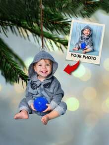 1 szt. Spersonalizowany, niestandardowy, kolorowy brelok ze zdjęciem, akrylowy, dekoracyjny wisiorek, wycinany laserowo, przezroczysty akrylowy brelok, odpowiedni do toreb, samochodów, kluczy, walizek. Spersonalizowany prezent na Walentynki, wręczany ojcom, chłopakom lub parom. Można wydrukować zdjęcia z młodości, bliskich, rodziców, a nawet zwierząt. Cenne wspomnienia, pamiątkowe prezenty, kolorowe, urocze, urocze, zabawne, kawaii, Y2K, stylowe, spersonalizowane, idealne prezenty dla niego, idealne prezenty dla niej, chłopaka, dziewczyny, rodziny, przyjaciół, delikatny romans, praktyczny szyk.