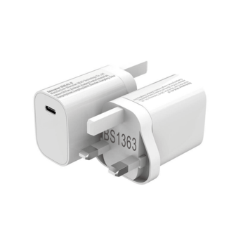 UK Standard 30W Fast Charger Type-C Interface PD 30W Charging Plug Charger Type-C Interface Fast Charger Adapter Charging Head Compatible With Apple/Android Mobile Phones, Mobile Phones, Cameras, MP3 Wall Power Adapter