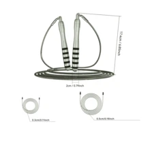 1 Set MOGOLD Professional Weighted Double Rope Skipping Rope Set, High-Speed Durable Steel Wire Rope For Fitness Gym Workout, Unisex