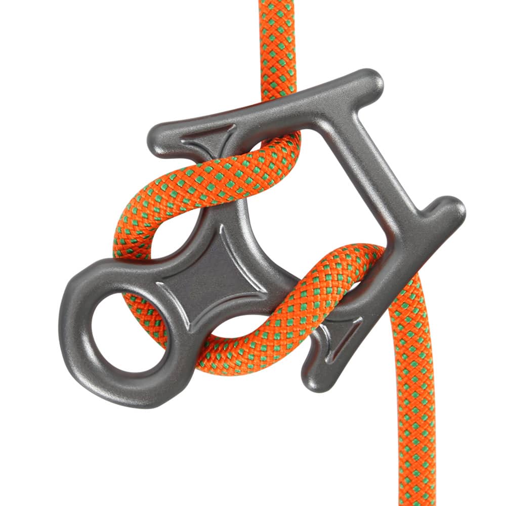 Descensor em Oito, Descensor de Escalada 35kN, Alumínio 7075 de Uso Pesado para Rappel, Escalada, Montanhismo, Arborista, Espeleologia, Yoga