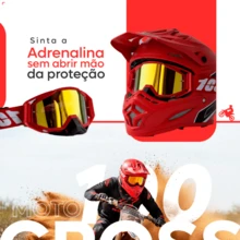 100 Motocross Goggles And Off-Road Windshield - Gold - View 3