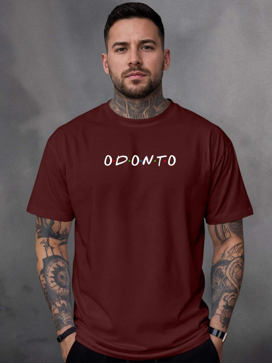 Men T-Shirts - Màu Đỏ Sâu - Xem 1