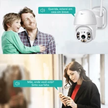 V380 WiFi Smart Camera | HD Dual Lens | Night Vision | Home/Shop | Waterproof | Smart Alarm - White - View 7