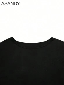 Women's Fall Winter Off-Shoulder T-Shirt 2 Packs - Loose Relaxed Fit Casual Tops, Daily Loungewear Set