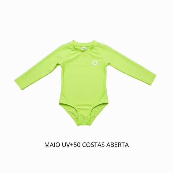 Maiô manga linga  Infantil com Camiseta UV 50+ moda praia piscina - Proteção estampa SORTIDA