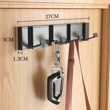 1pc Heavy Duty Folding Wall Hook Organizer - Durable & Space-Saving - Multipurpose Coat, Towel, Key & Cloth Holder - Easy Mount For Bathroom, Back Door & Closet Use,His Comments, Hanging His Bag, Hangers, Interests, Relationships, Wall Shelves, Wall Hangers, Adhesives, Door Hooks, Wall Stickers, Comments - Multicolor - View 17