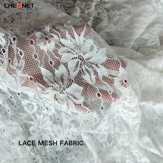 CHEONET-Spitze Mesh Spitzenstoff zum Selbermachen von Tischdecken, Vorhängen, Kleidern, Schleiern und Bekleidung