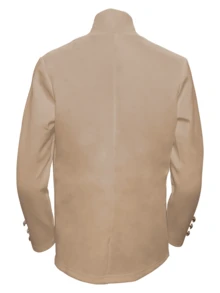 1 Áo khoác cardigan cài nút cổ bẻ màu trơn thanh lịch dành cho nữ, mùa xuân/thu - Màu Khaki - Xem 4