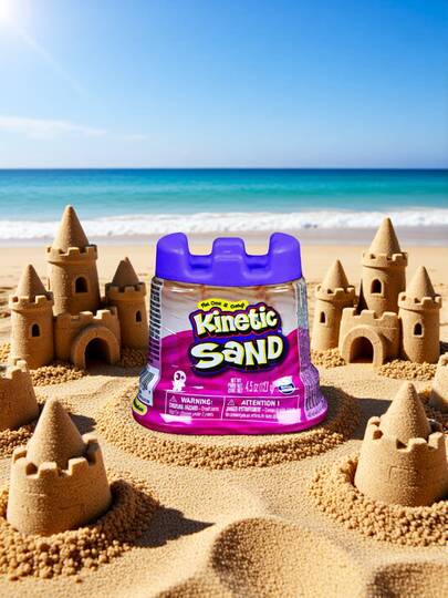 Spin Master Power Sand, Original Boxed Plastic-Feel Toy, Suitable For Indoor Play, Ages 3+, Multi-Color Set