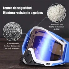 100 Motocross Goggles And Off-Road Windshield - Black - View 6
