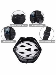 Bolsa de natación con mochila de cuerdas de malla y bolsa húmeda, mochila de playa, mochila de gimnasio