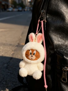 Officially Licensed Classic Jerry Mouse Plush Keychain – Adorable Brown Furry Design with Pink Nose & Black Eyes, Premium PP Cotton Material, Versatile Bag Charm/Phone Decor for Tom & Jerry Collectors, Perfect Gift for Animation Fans, Compact 12cm Size & Jerry Collectors, Perfect Gift for Animation Fans, Compact 12cm Size & Jerry Collectors, Perfect Gift for Animation Fans, Compact 12cm Size, Festive & Casory