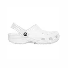 Crocs Classic Clogs Men's Comfort Slides Shoes Beach & Casual Slippers - Trắng/Trắng - Xem 1