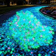 5000 Glow Stones, Solar-Powered Outdoor Garden Path Stones, Luminous Pebbles, Suitable For Garden Path Decoration, Aquarium Decoration, Landscape Lighting, And Vase Fillers. Multiple Colors Available. - 彩色 - 查看 6
