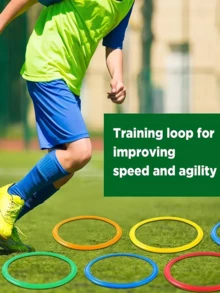 Bounce Sensory Game Set, PP Plastic, Multi-Person Outdoor Entertainment. Mixed Colors, Agility Training Rings – Serving As Basketball And Football Equipment, Recreation And Games, Balance Training, Speed Training, Sports Training, And Reflex - Multicolor - View 6
