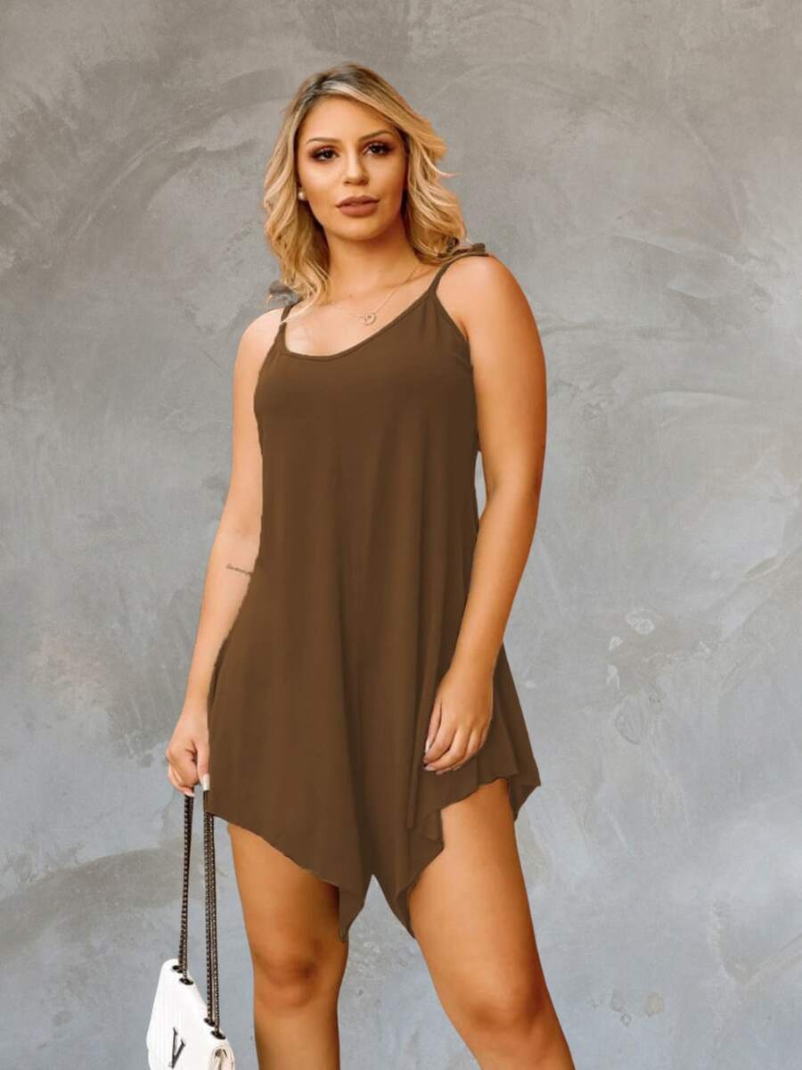 Women Jumpsuits - Mocha Brown - View 1