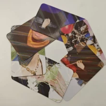124张/60张卡片+64张贴纸，高光泽全息卡片，音乐爱好者的理想礼物，粉丝礼物，收藏卡片 - 彩色 - 查看 4