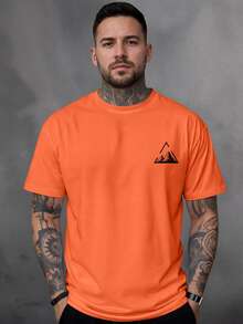 Men T-Shirts - 橘色 - 查看 1