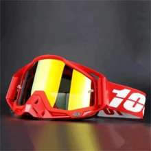 100 Motocross Goggles And Off-Road Windshield - Red - View 8