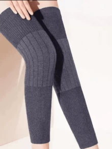 1 Pair Extra Long & Thick Knee Pads, Winter Warm Leg Warmers, Knee Joint Protector For Men & Women, Elderly & Middle-Aged, Long Knee Sleeve Warmers