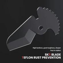 AIRAJ Cutting Knife Pex Cutting Machine 42mm Pex Pipe Cutting Machine Pex Pipe Cutting Machine 8-Inch Sk5 Pex Pipe Cutting Tool For Pex Pvc Ppr Plastic Cutting Manual Tool Industrial Grade Household Multifunctional Cutting Knife Portable Cutting Tool - White - View 3