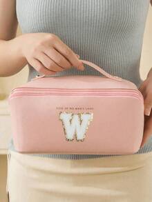 Túi du lịch đa năng, có ngăn đựng mỹ phẩm, túi trang điểm chống thấm nước bằng da PU, túi đựng mỹ phẩm hai lớp dung tích lớn, túi xách du lịch đa năng dành cho nữ, túi đựng đồ vệ sinh cá nhân, túi đựng mỹ phẩm, túi trang điểm, túi đựng đồ vệ sinh cá nhân, vật dụng cần thiết khi đi du lịch, đi du thuyền, đi nghỉ mát, unisex - Nhiều màu - Xem 79