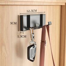 1pc Heavy Duty Folding Wall Hook Organizer - Durable & Space-Saving - Multipurpose Coat, Towel, Key & Cloth Holder - Easy Mount For Bathroom, Back Door & Closet Use,His Comments, Hanging His Bag, Hangers, Interests, Relationships, Wall Shelves, Wall Hangers, Adhesives, Door Hooks, Wall Stickers, Comments - Multicolor - View 18