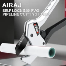 AIRAJ Cutting Knife Pex Cutting Machine 42mm Pex Pipe Cutting Machine Pex Pipe Cutting Machine 8-Inch Sk5 Pex Pipe Cutting Tool For Pex Pvc Ppr Plastic Cutting Manual Tool Industrial Grade Household Multifunctional Cutting Knife Portable Cutting Tool - White - View 1