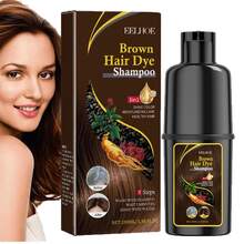 100ml,Brown Dyeing Shampoo, Gentle And Quick Coloring, Even Hair Color, Long-Lasting Color Lock Without Fading, Adds Hair Color Luster, Does No Harm To Hair, Fashionable Hair Color Shampoo - màu nâu - Xem 2