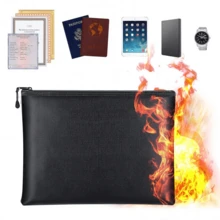 Fire-Resistant, Waterproof Cash Bag With Password Lock, Portable Cash Storage Bag, Safety Pouch - Fireproof Bag - View 1