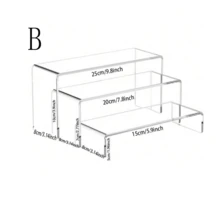 1 Set = 3pcs Acrylic Transparent/Black Display Stands, Modern Minimalist U-Shaped Dessert Stands, Freely Assembled Desktop Display Stands, Suitable For Parties, Gatherings, Weddings, Christmas