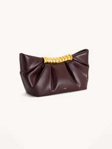 Sac de soirée élégant et formel, portefeuille femme minimaliste classique, sac à main de soirée en PU plissé doux, convient pour les mariages et les galas