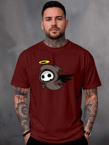 Men T-Shirts - Màu Đỏ Sâu - Xem 1